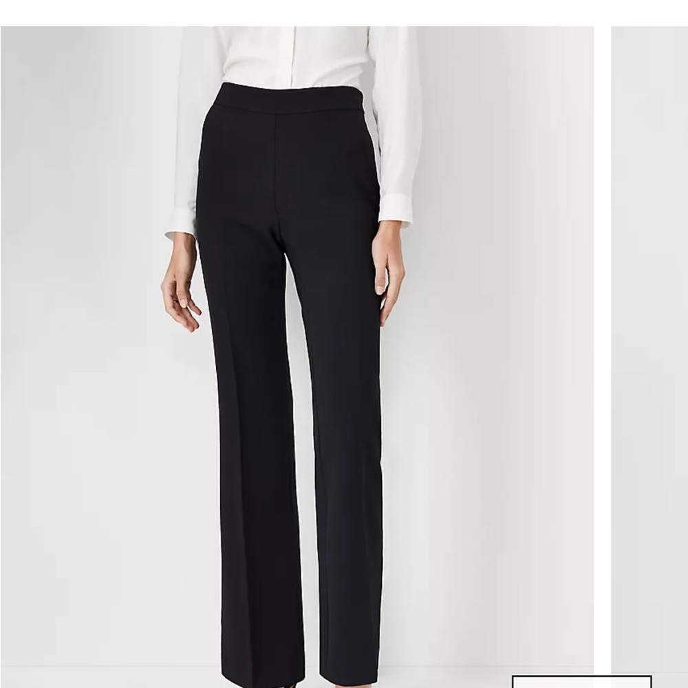 Ann Taylor The Petite Side Zip Trouser Pant in Fluid Crepe Size 6 Petite